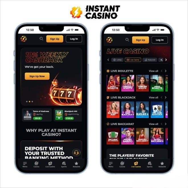 instant casino mini reviews